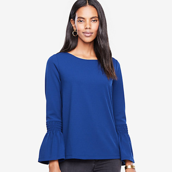 Smocked Flare Cuff Top - Picture 1 of 1